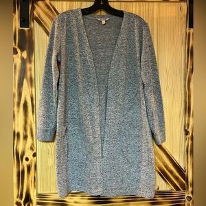 Juicy Couture Embellished Open Cardigan Gray M